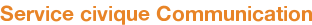 Service civique Communication