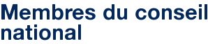 Membres du conseil national